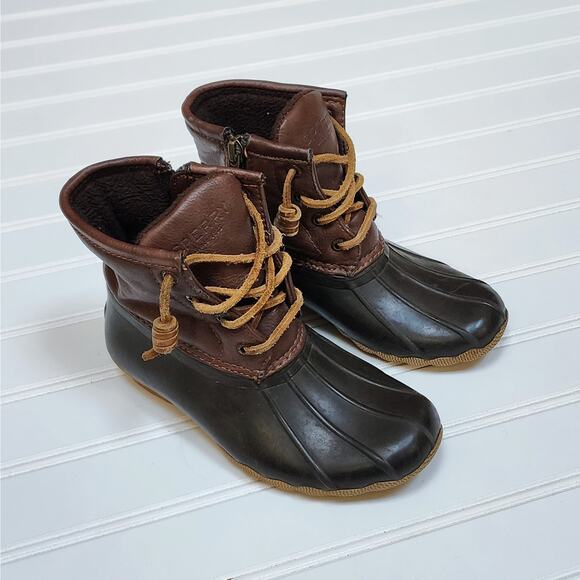 Sperry Port Girls Saltwater Duck Boots - Picture 1 of 13